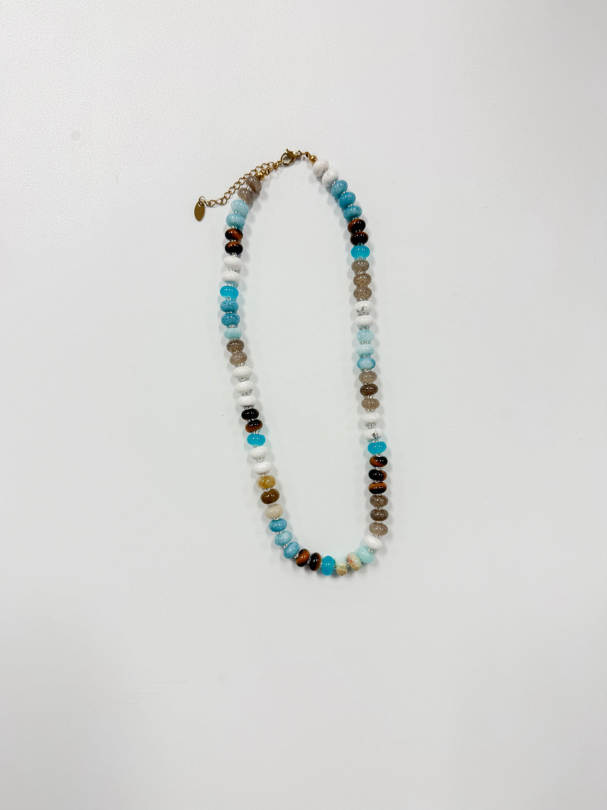 Color Garden Beaded Necklace – Natural Stone Beads Mix