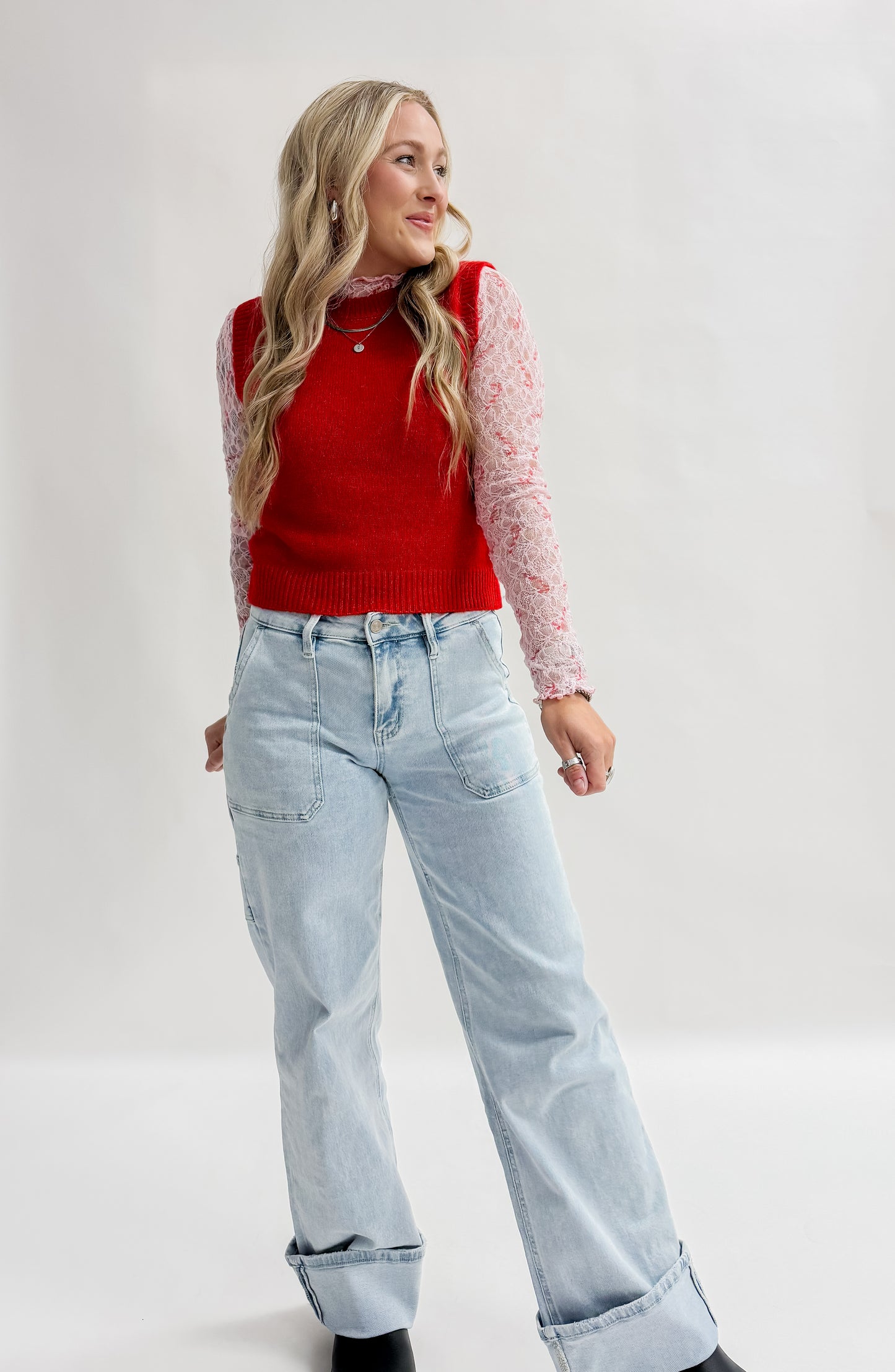 Deerfield Dr. Lace Long Sleeve