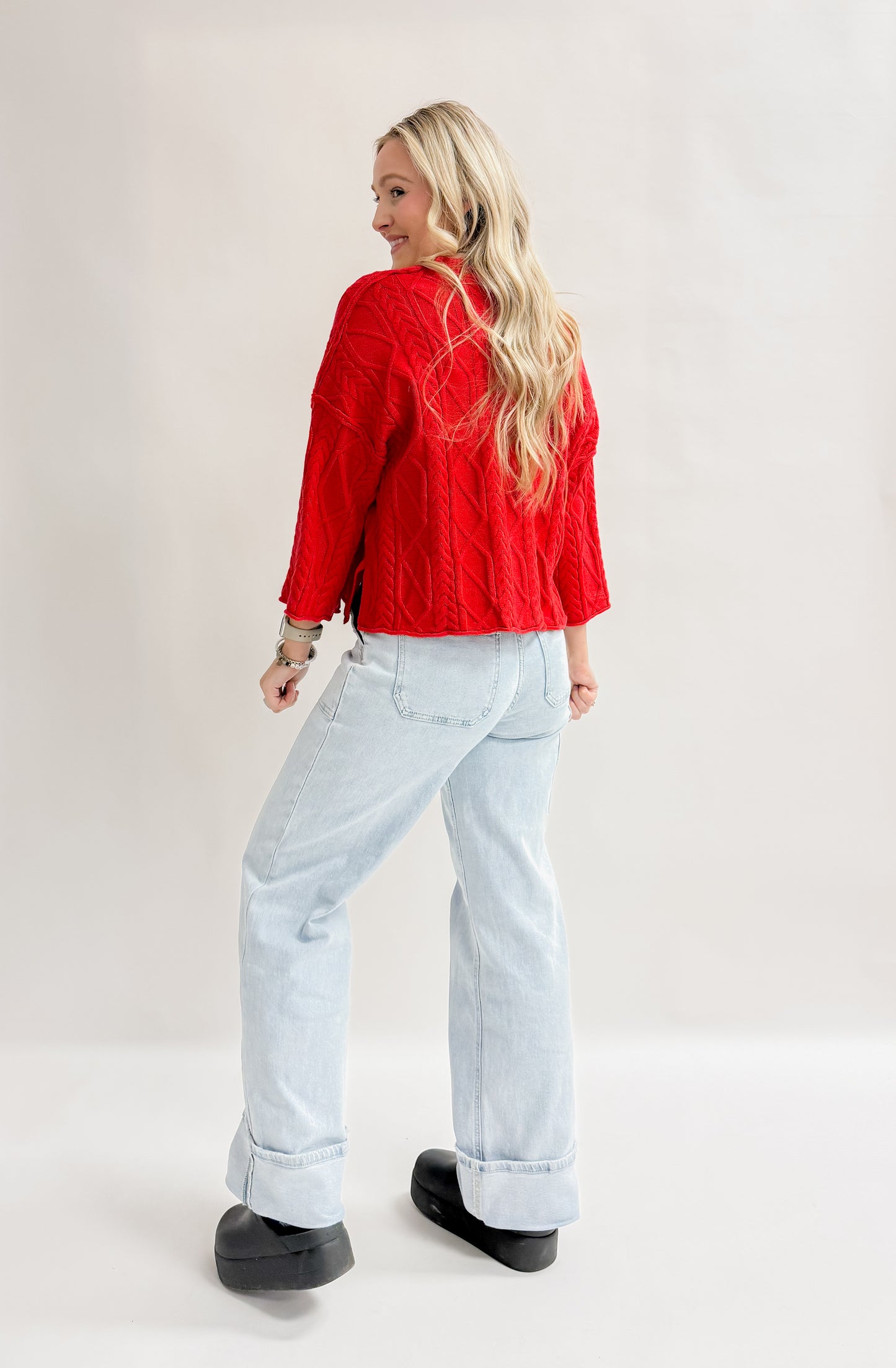 E Mary St. Cable Knit Sweater