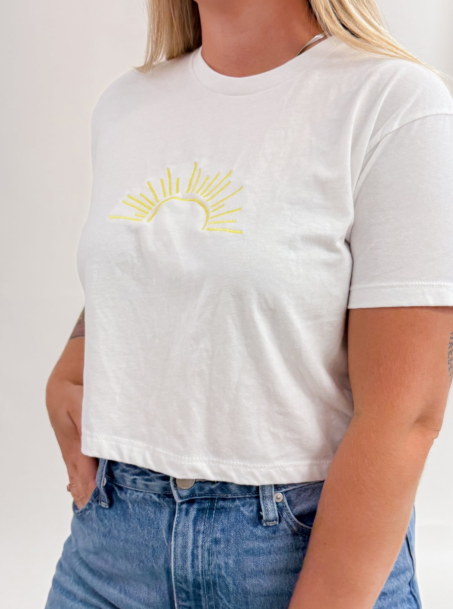 Sunset Embroidered Tee