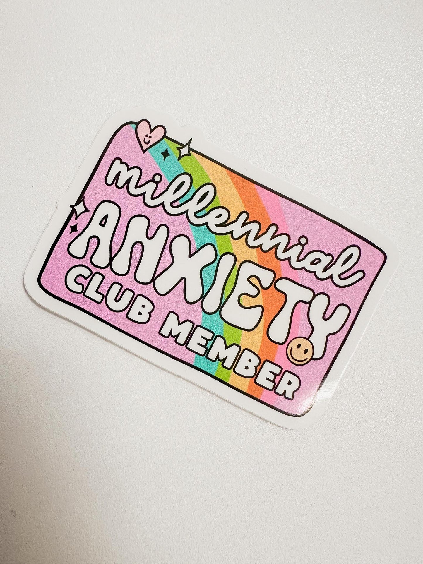 Millennial Anxiety Club Sticker