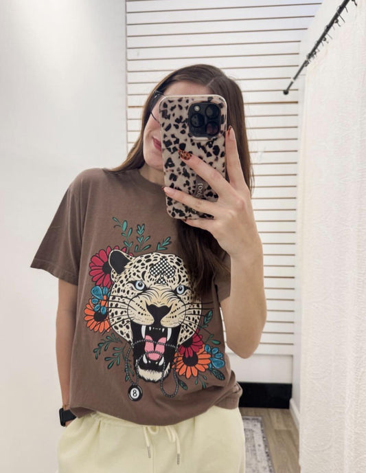Leopard Diva Graphic Tee