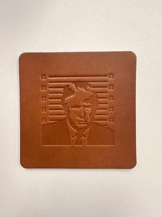 Trump Leather Coaster