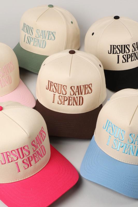 Jesus Saves I Spend Trucker Hat