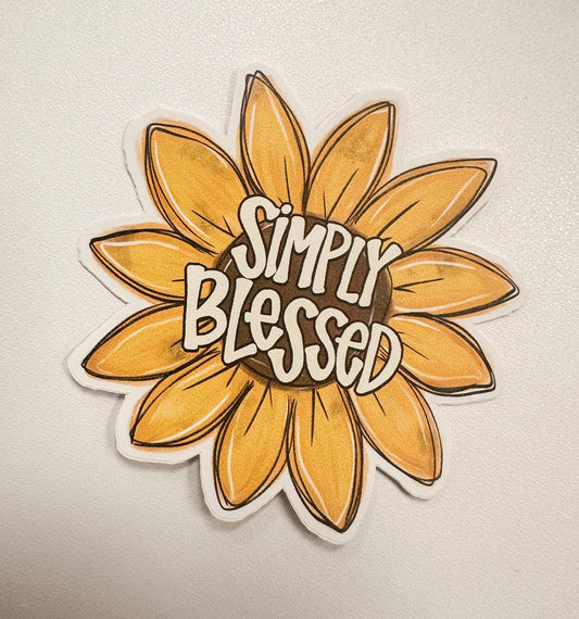 Simply Blessed Sticker