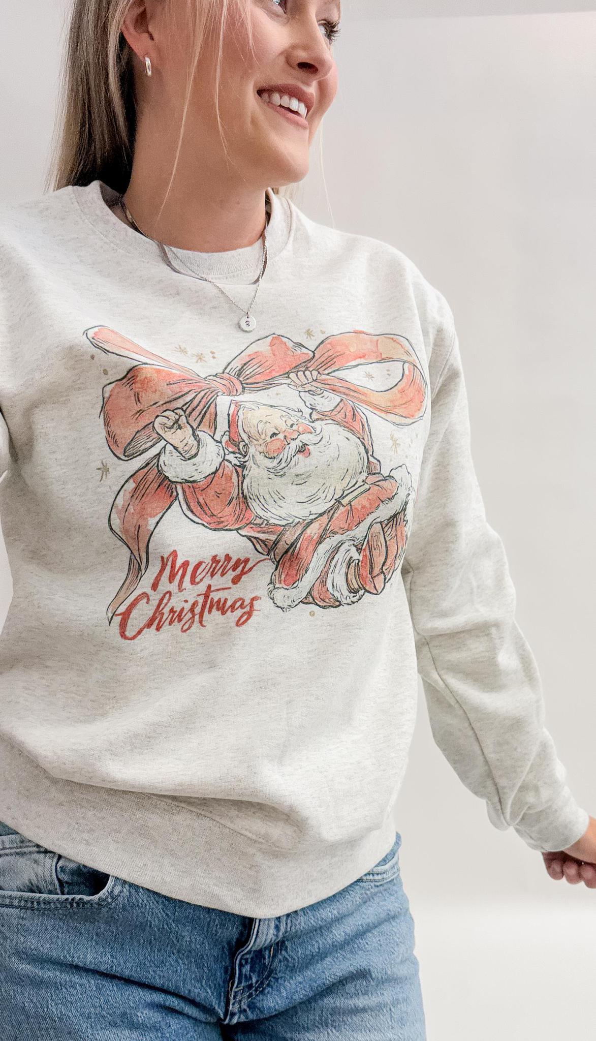 Jolly Santa Graphic Crewneck