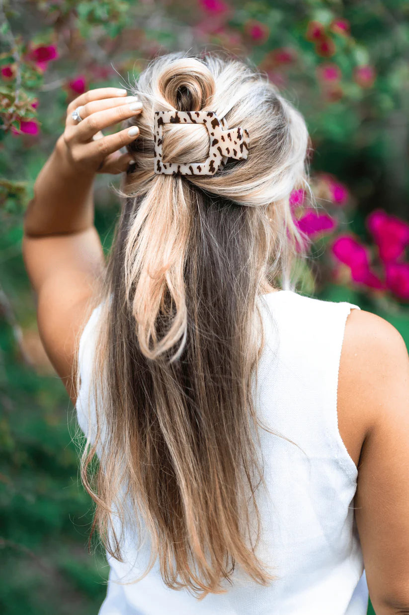 Square Flat Hair Clip-Large