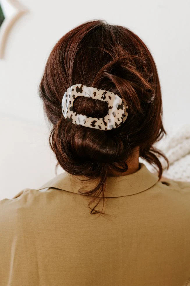 Flat Round Hair Clip- Medium