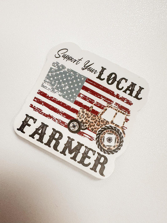 Support Your Local Farmer Sticker