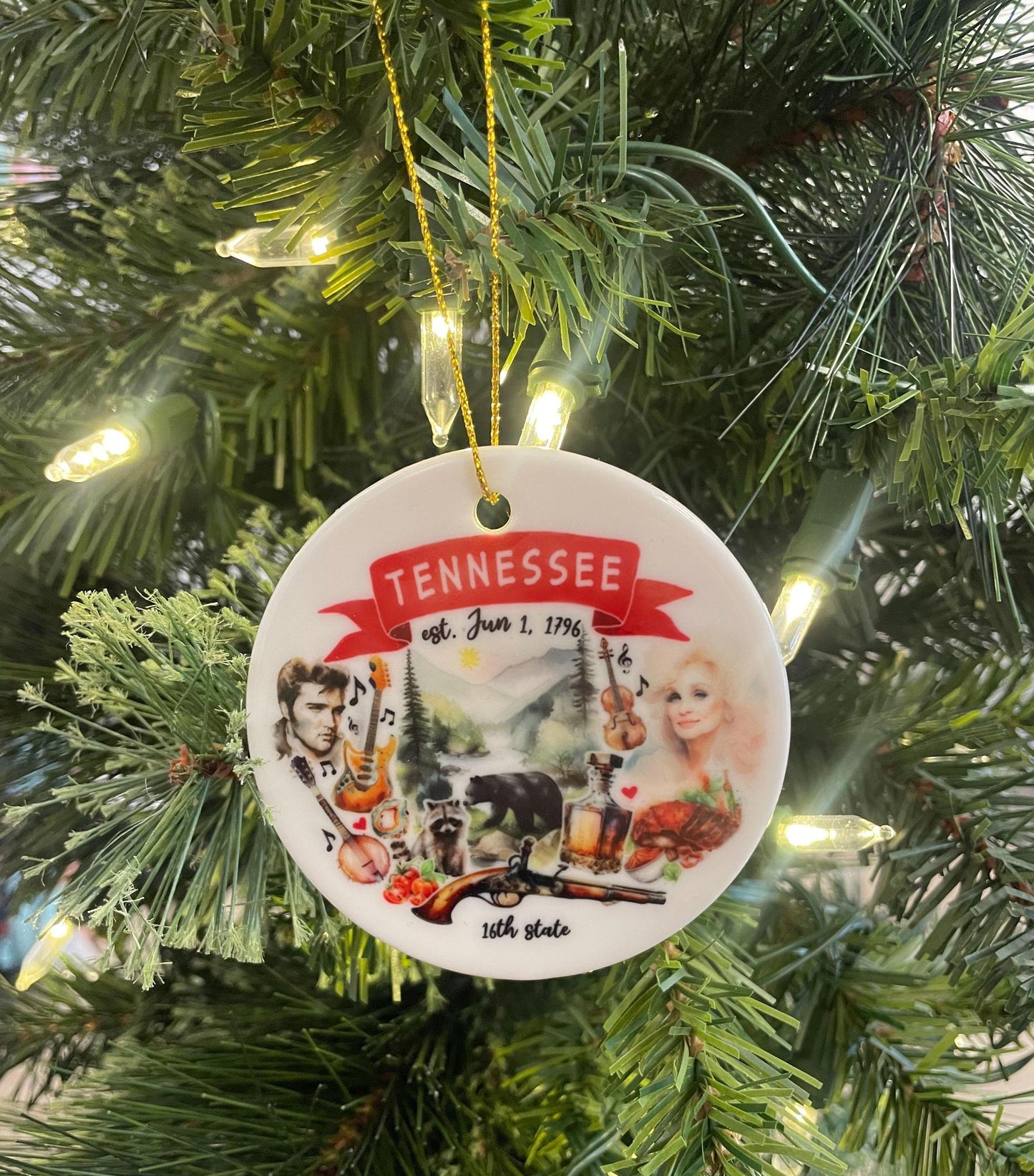 Tennessee State Ornament