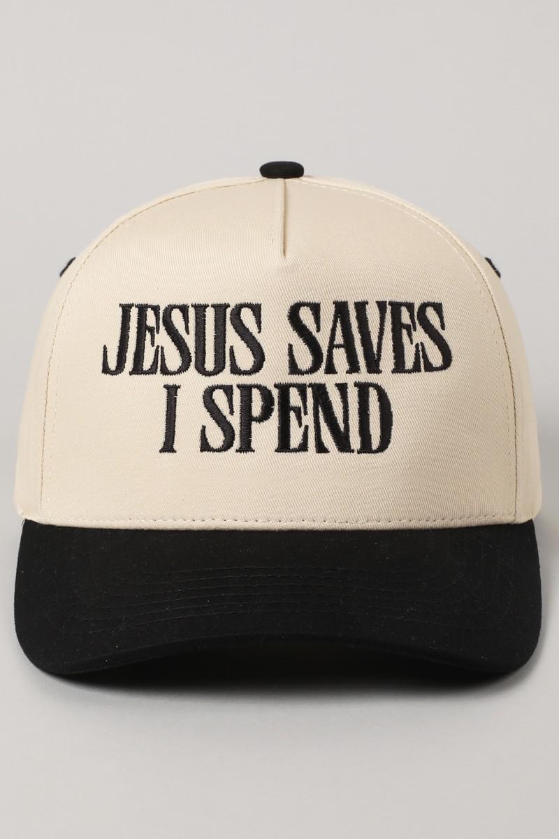 Jesus Saves I Spend Trucker Hat