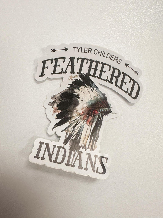 Feathered Indians Sticker