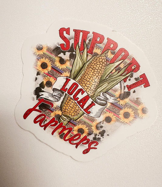 Support Local Farmers Sticker