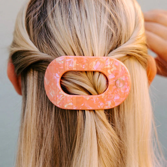 Flat Round Hair Clip- Medium