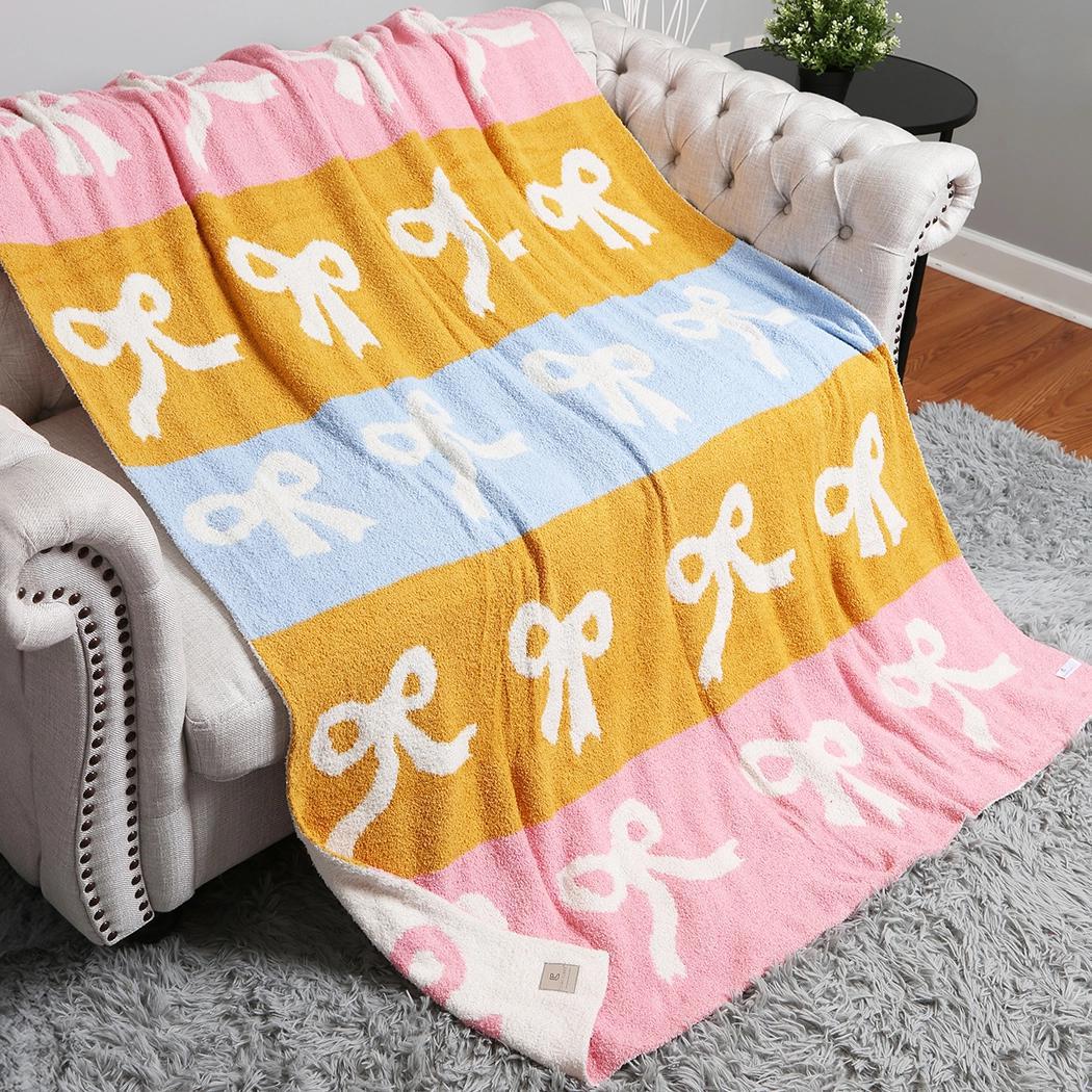 Colorful Bow Blanket