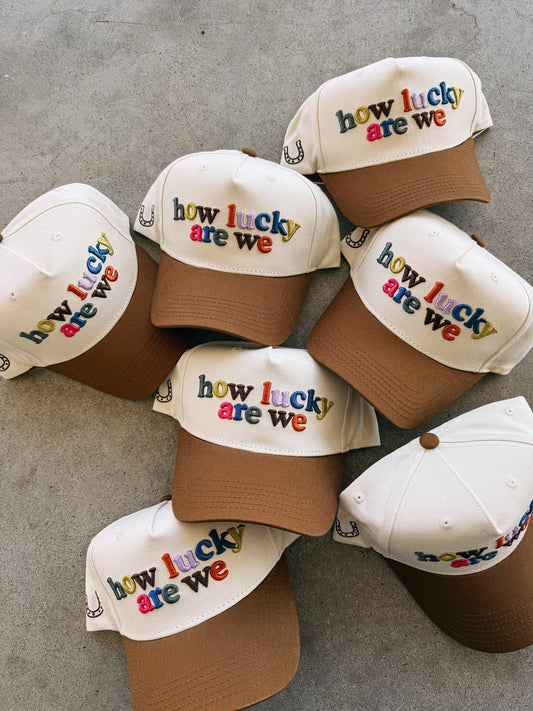 How Lucky Are We Trucker Hat-PO