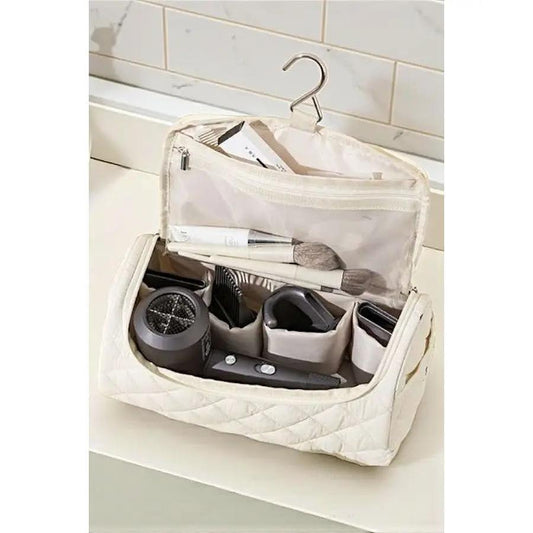 Blue Floral Cosmetic Bag