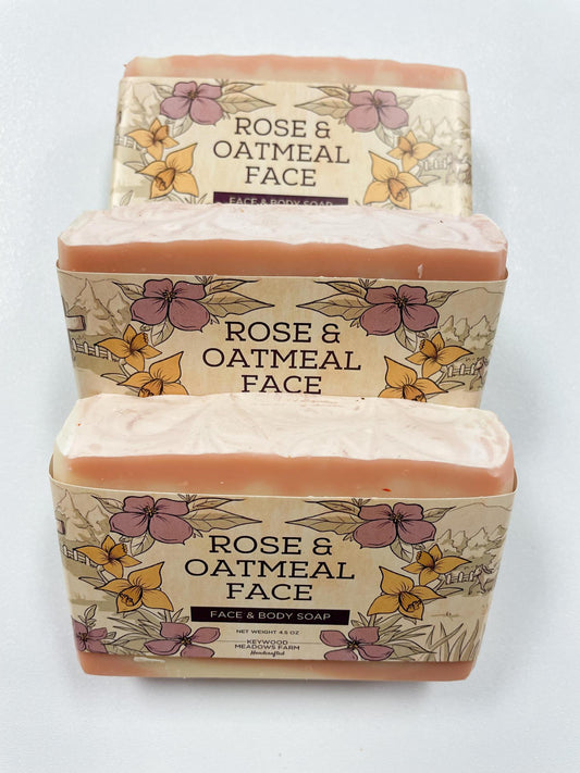 Rose & Oatmeal Face Soap